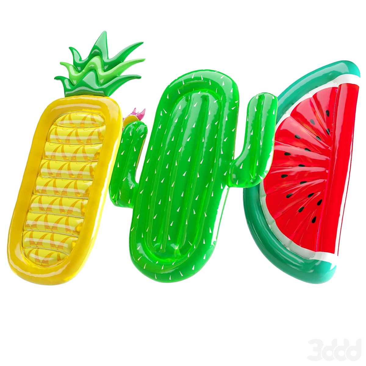 Inflatable swimming mattresses