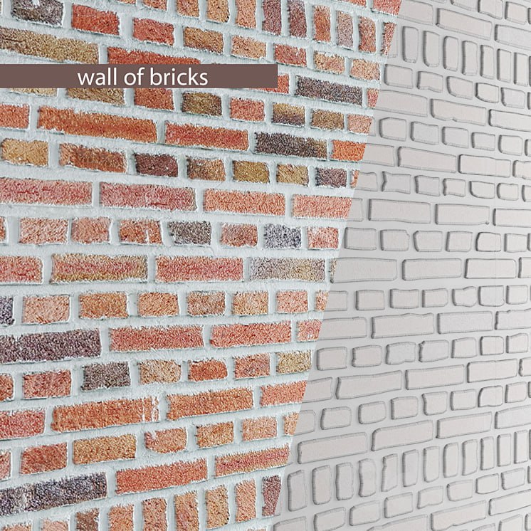 Brick wall.