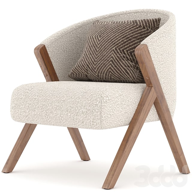 ZARA HOME UPHOLSTERED BOUCLÉ ARMCHAIR