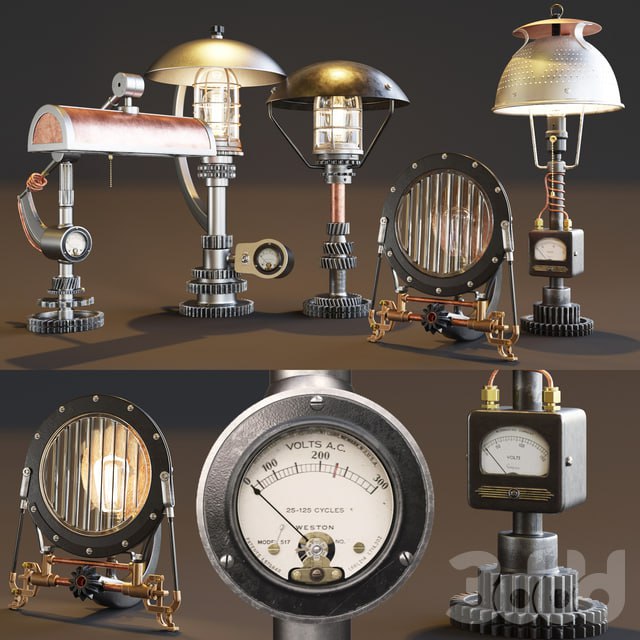 AVE Machine Brothers Lamps