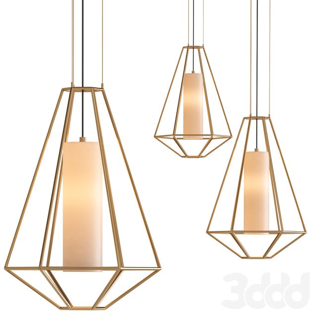 Silhouette 1-Light Gold Leaf Pendant