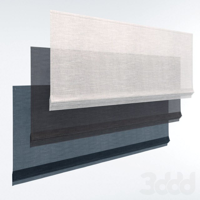 Restoration Hardware flat romain shade