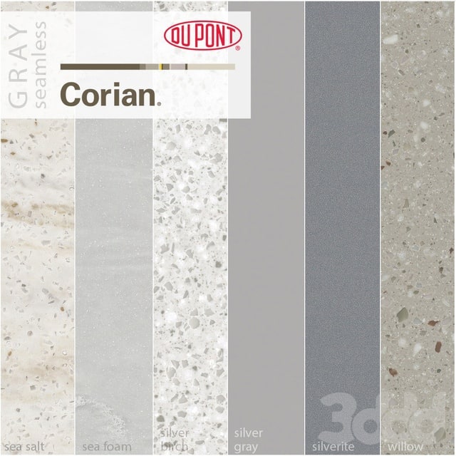 Dupont Corian Kitchen Countertops Gray 2