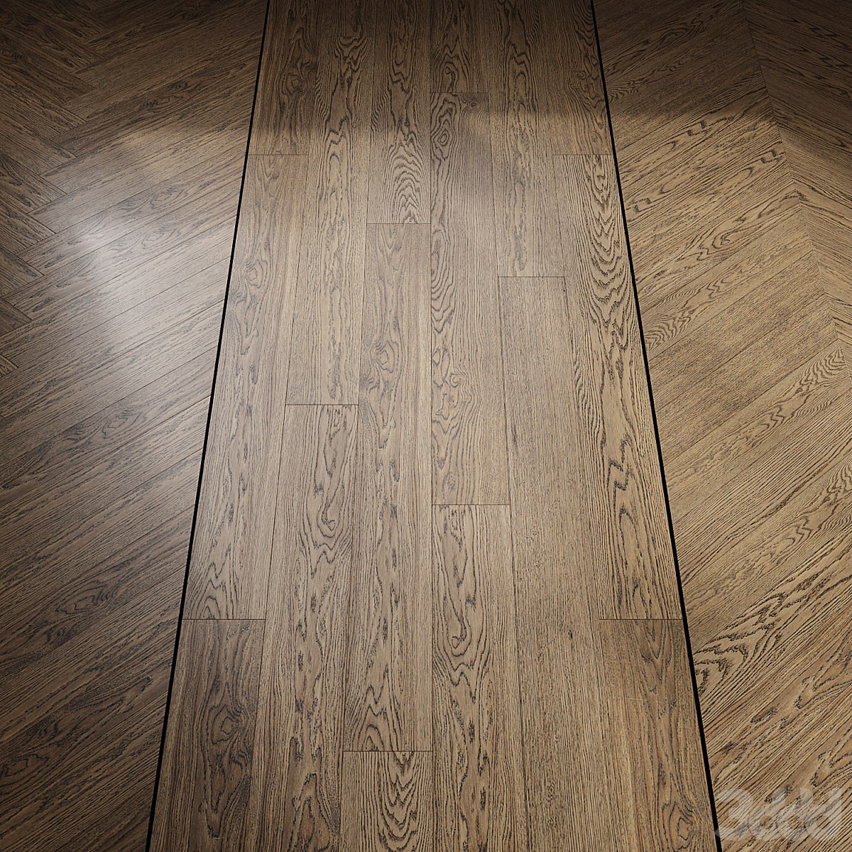 Cane oak parquet