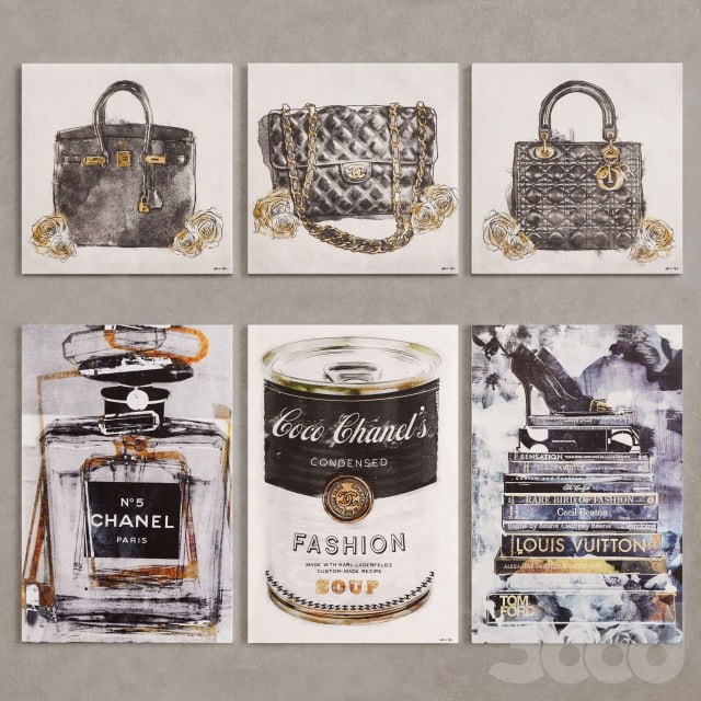 10 canvas fashion art