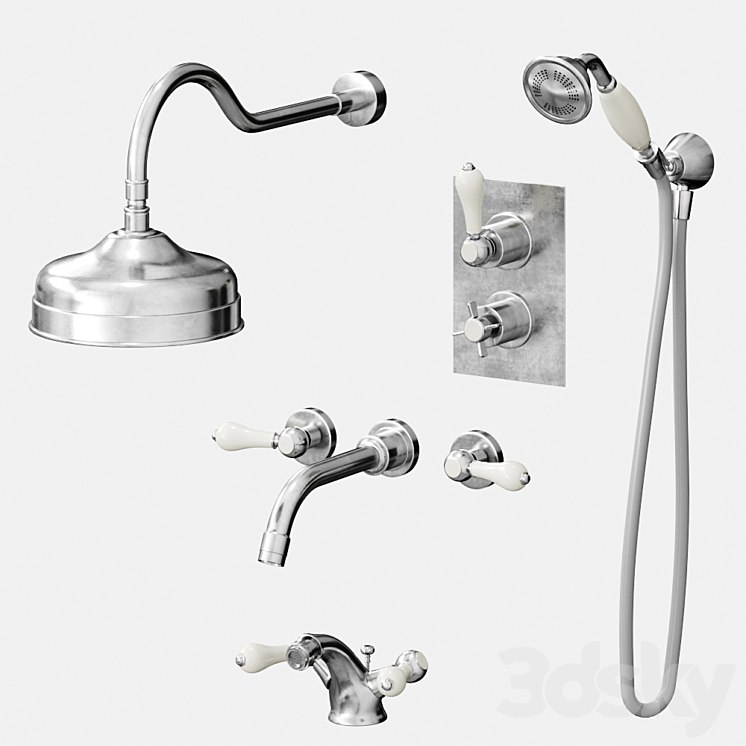 A set of mixers for bathroom and shower Bruma