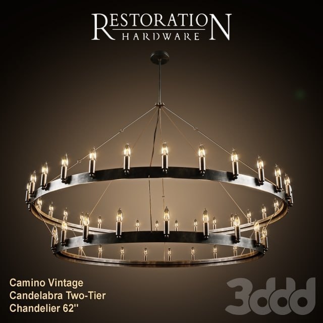 RH Candelabra Two Tier