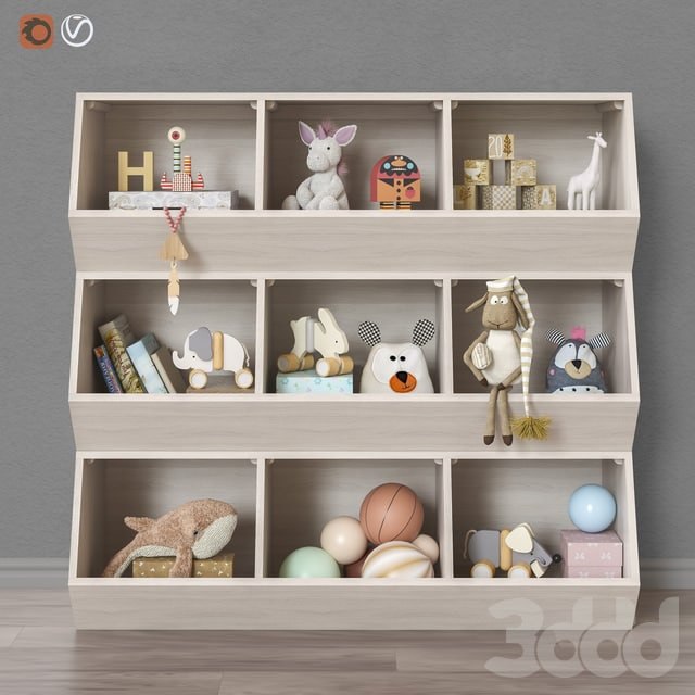 Toys and furniture set 37 (3 colors)