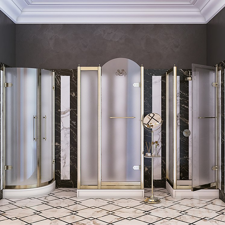 Devon & Devon Arabesque Shower Trays with Stalls