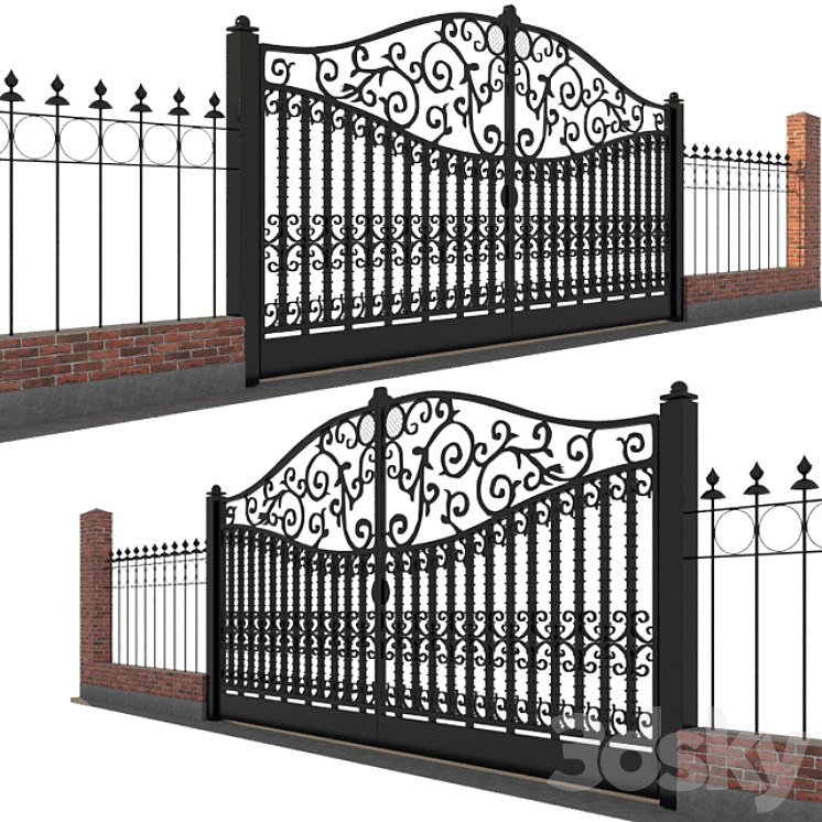 Classic gate and fence