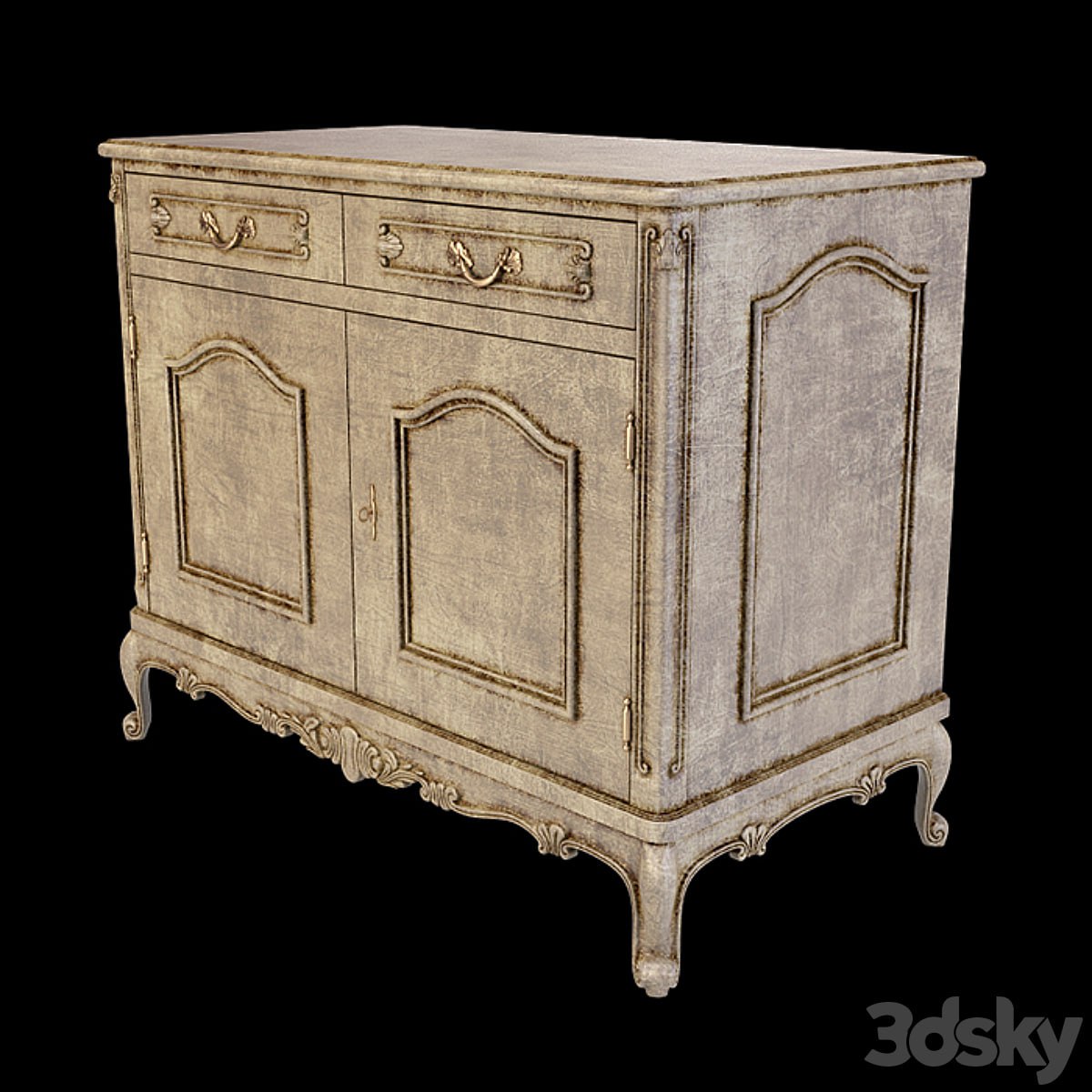 chest of drawers (2-door) Angelo Cappellini Picasso (Art.7001 / 2)