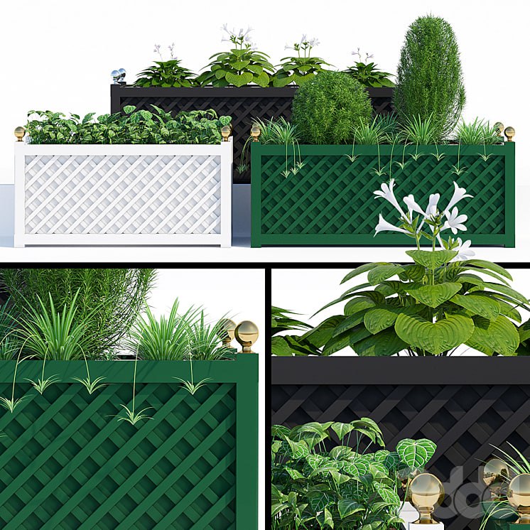 Treillage jardinieres