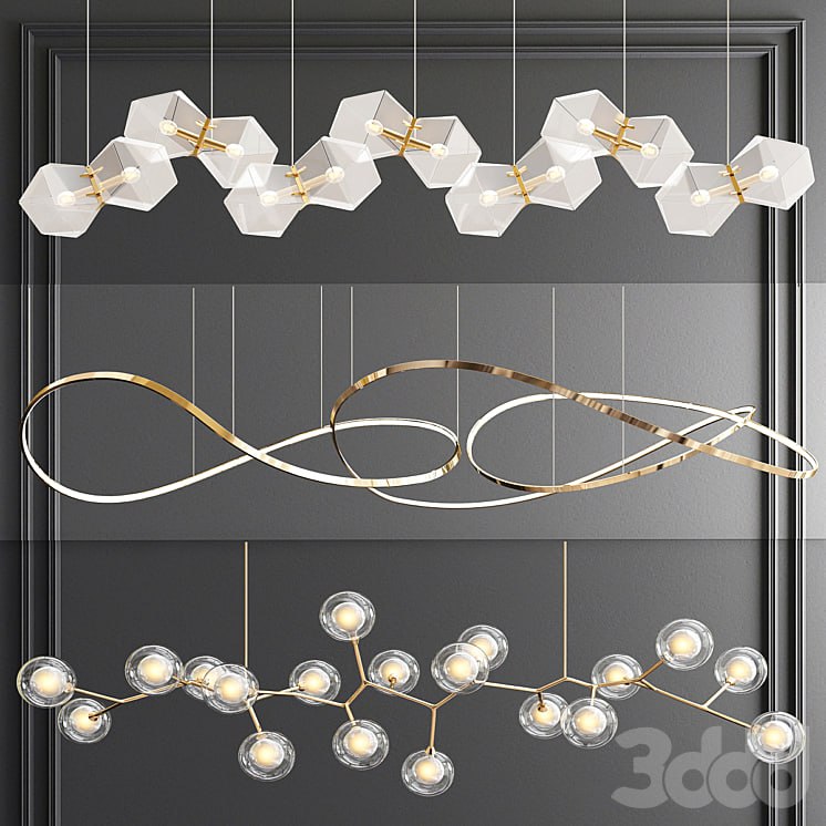 Unique Linear Chandelier - 3 type