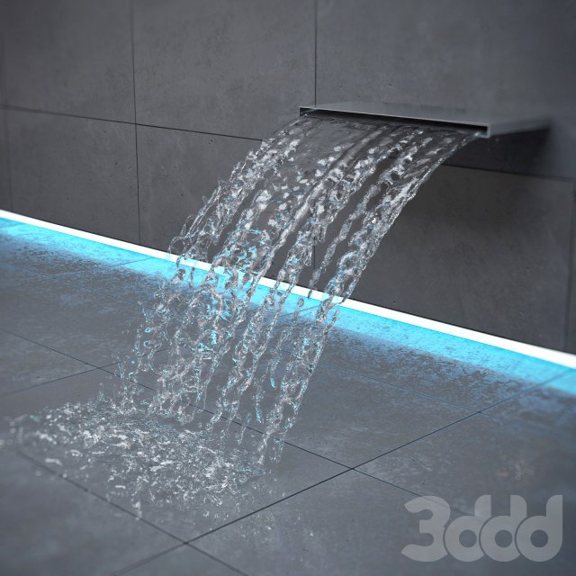 Waterfall for swimming pools