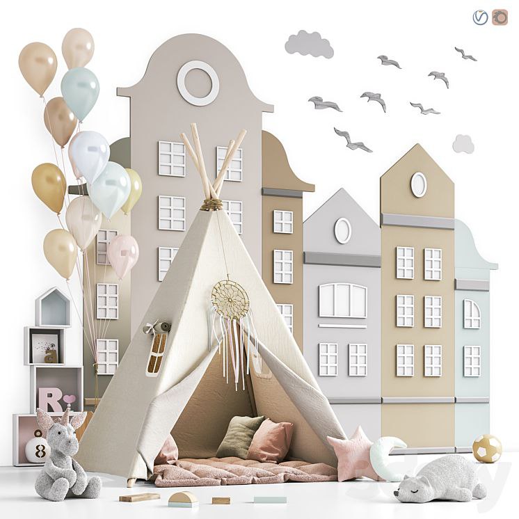 Toys , decor and furniture for nursery 132