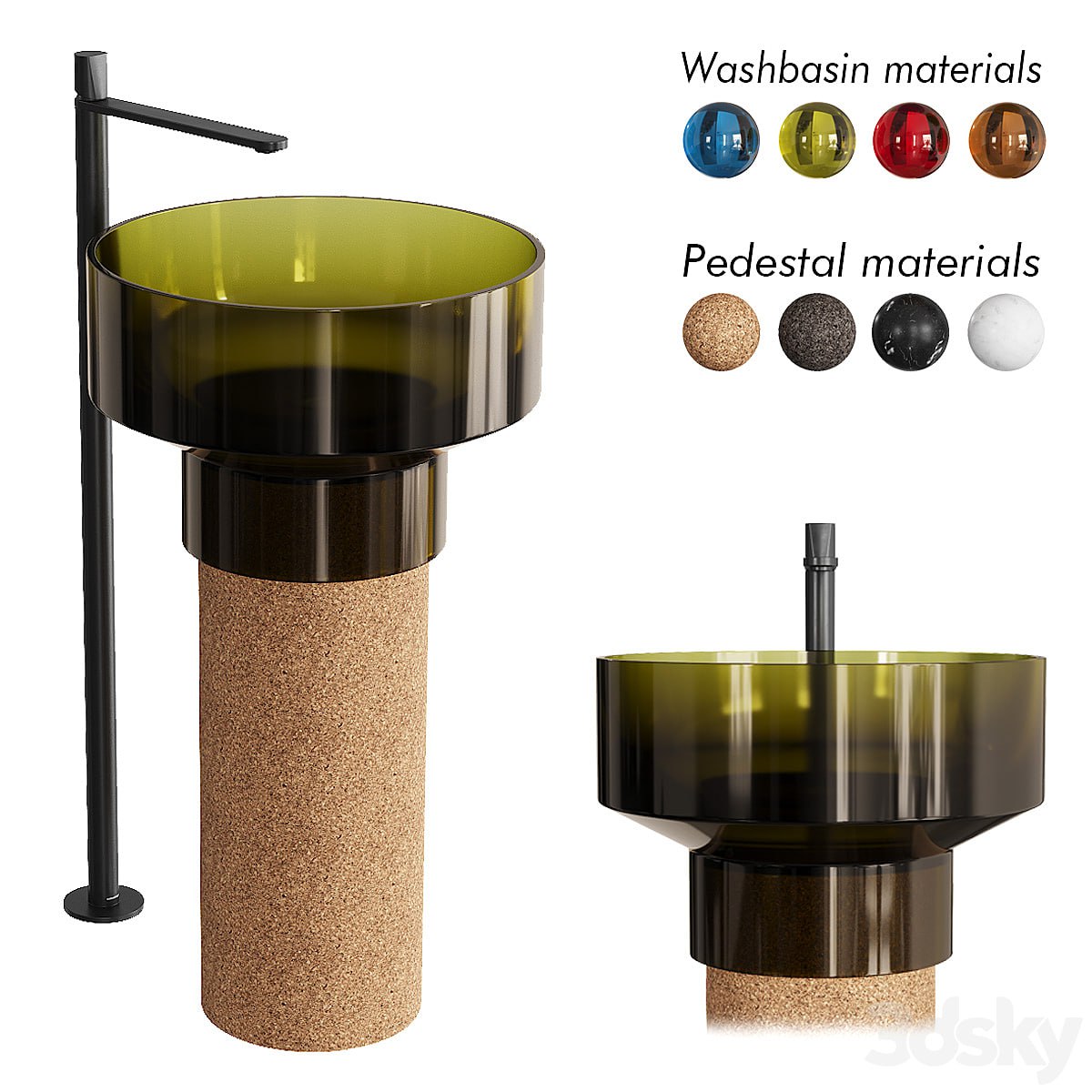 Antonio Lupi Design Borghi Freestanding Washbasin .