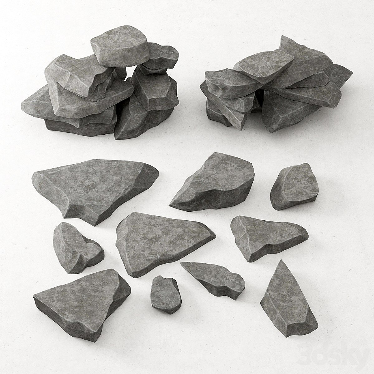 Rock stone collection decorative / A collection of rock for decoration
