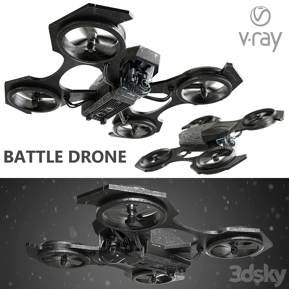 Combat drone