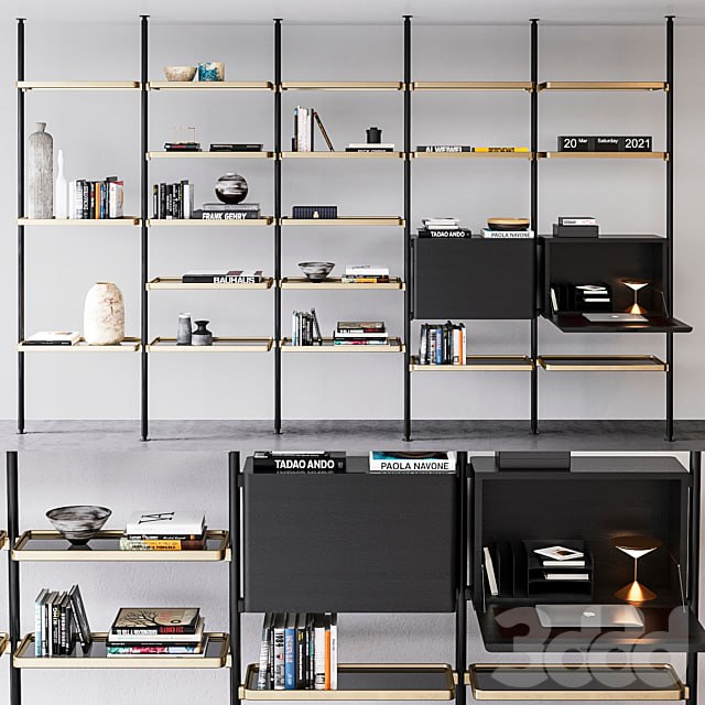 Molteni & C Hector bookcase composition 1