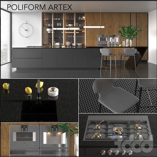 Kitchen Poliform Varenna Artex