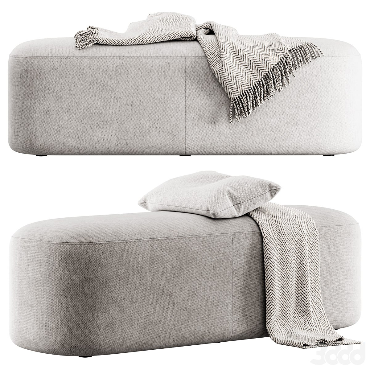 Ottoman bench by Vorsen