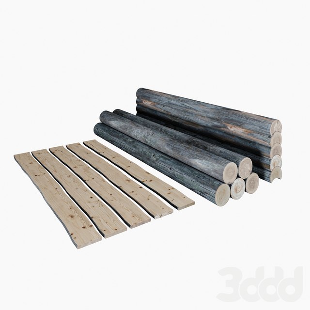 Logs, boards.
