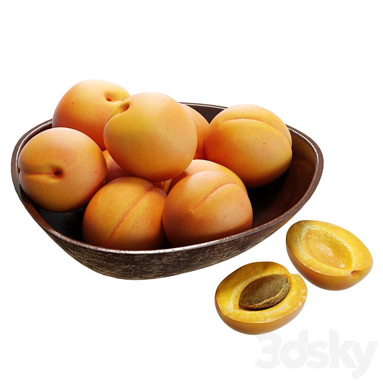 Food Set 13 / Bowl with Apricots