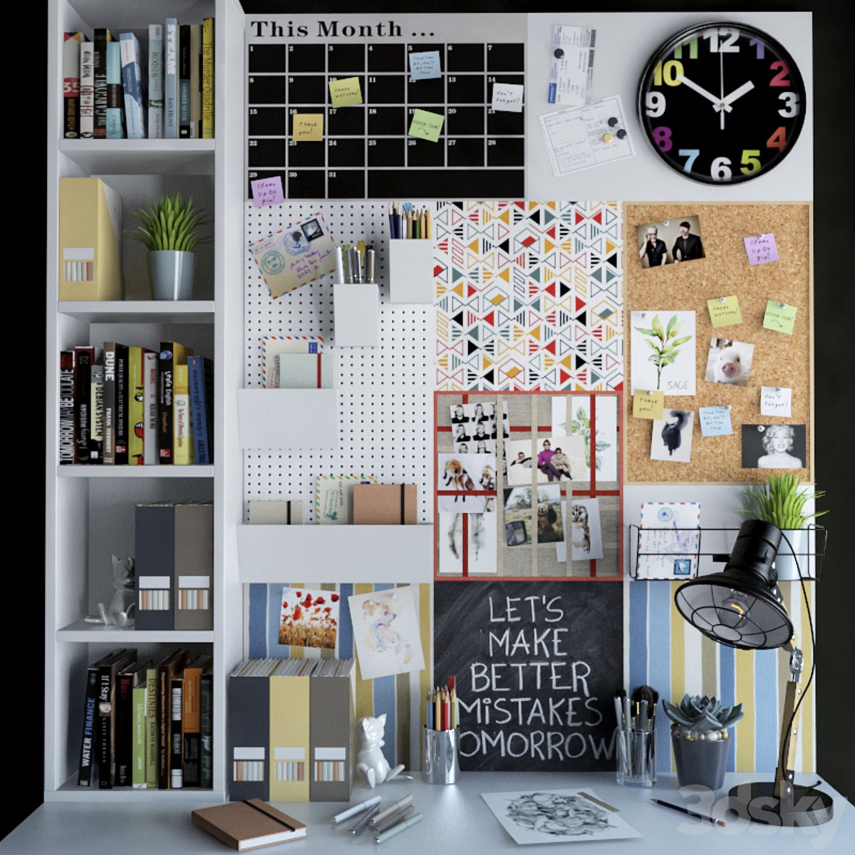 Decorative set for your desktop