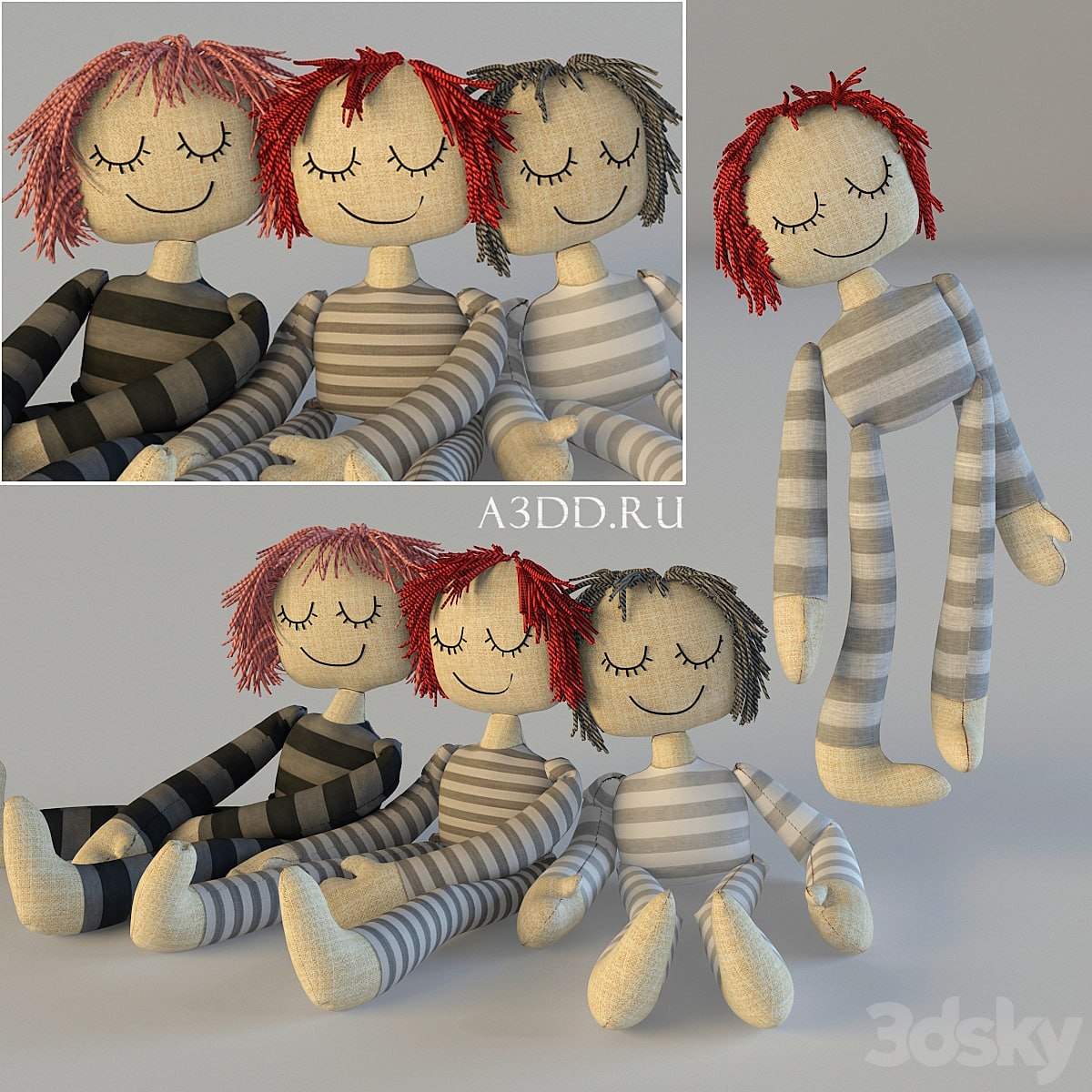 Textile dolls
