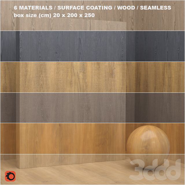 6 materials (seamless) - tree - set 1