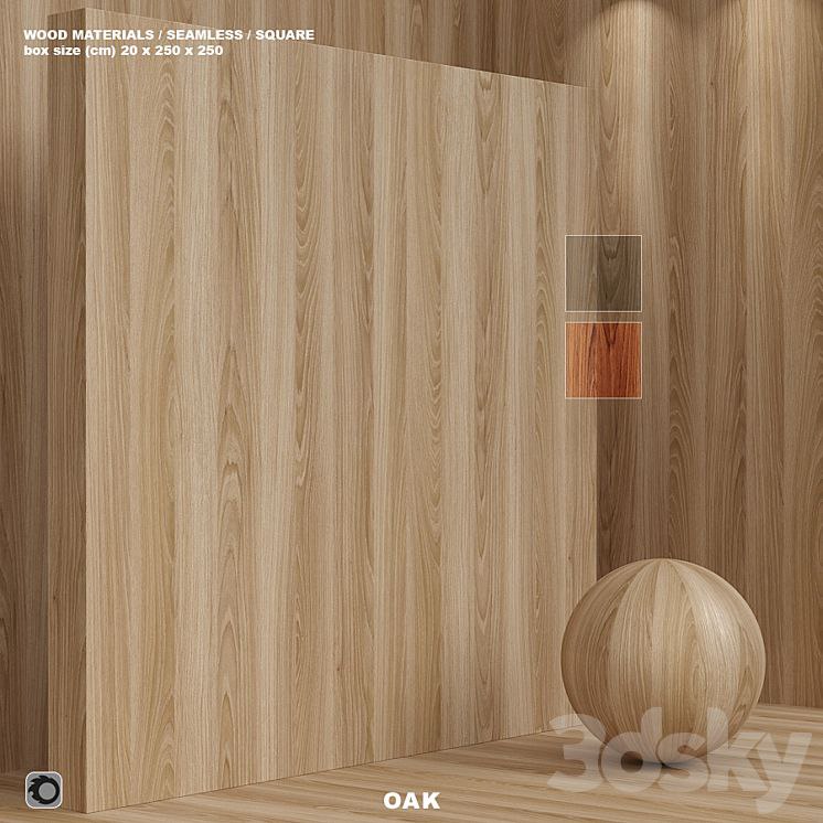 Material wood (seamless) oak - set 109
