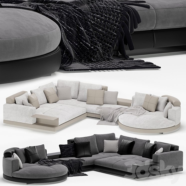 Minotti connery modular sofa