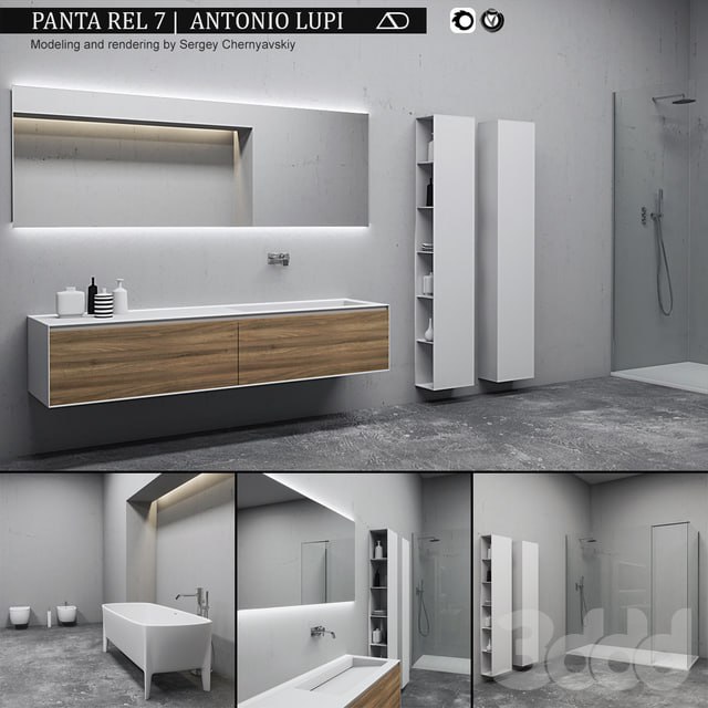 Bathroom furniture set Panta Rel 7