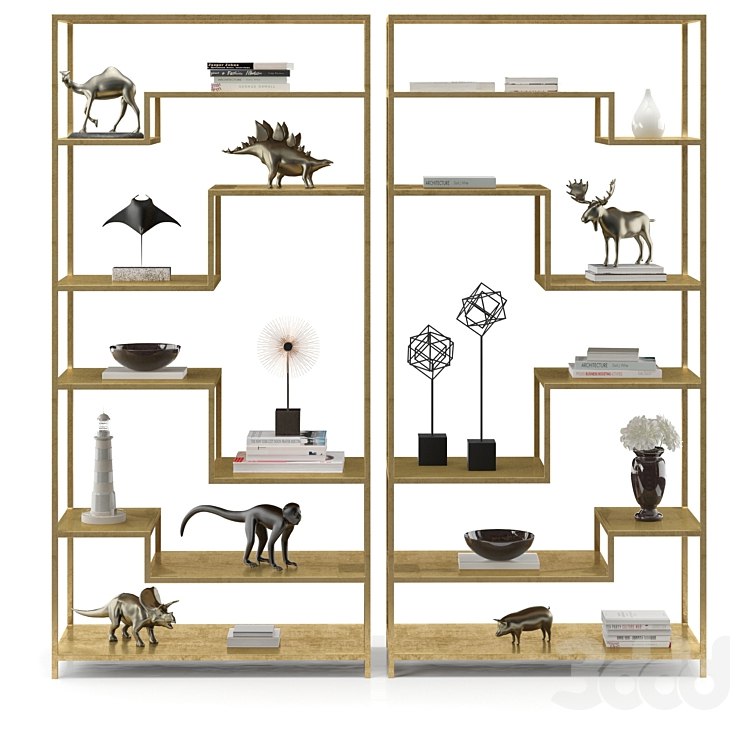 Mansfield Bookcase Decor Set