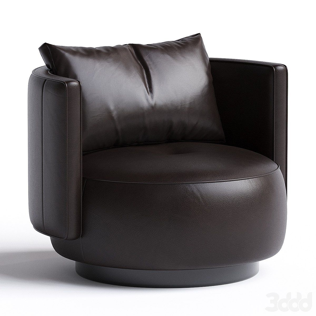TORII BOLD Leather armchair by Minotti