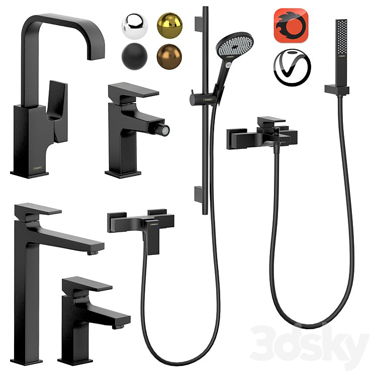 HANSGROHE Set 3 Rainfinity Metropol