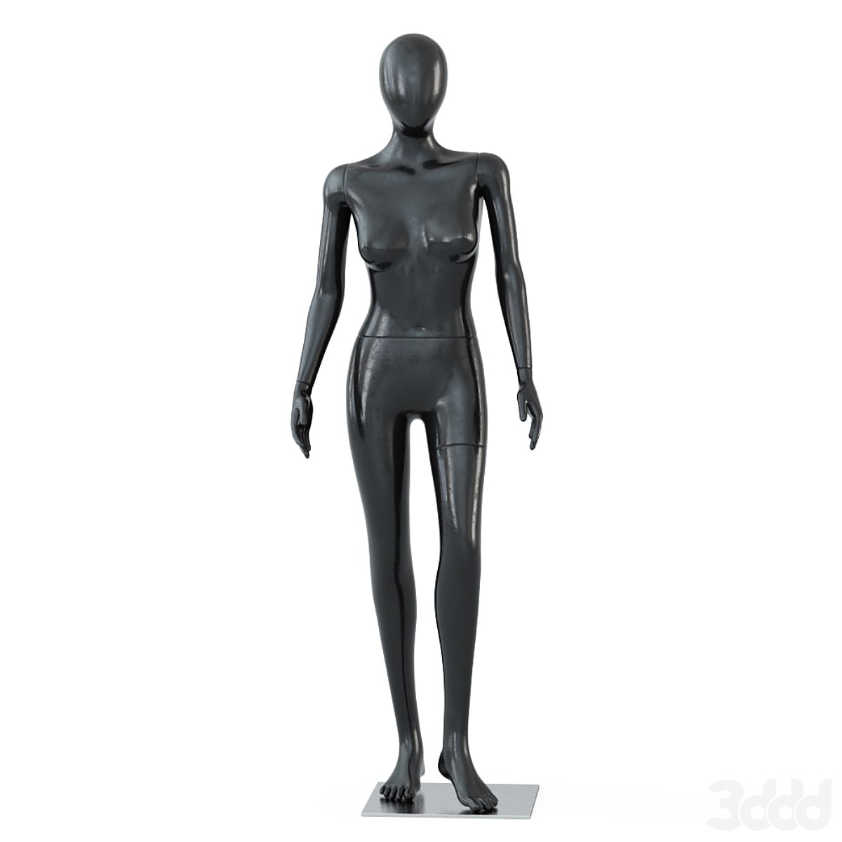 Female black mannequin in a standing pose 55
