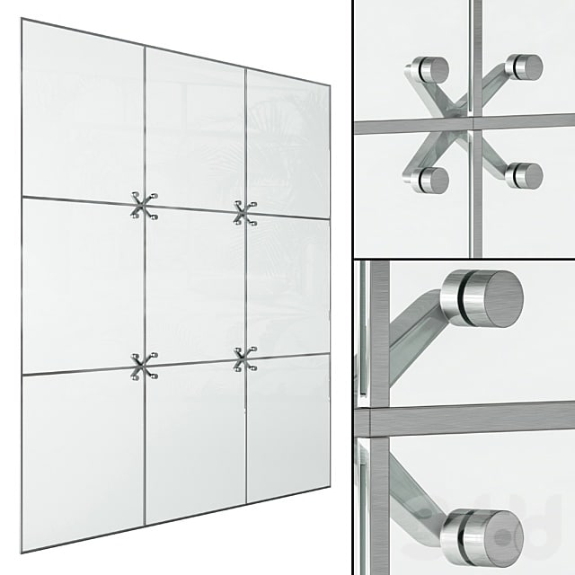 Spider Glazing Window Modern - Windows Set 04