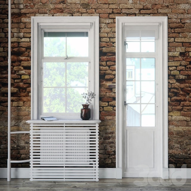 Windows in Scandinavian style