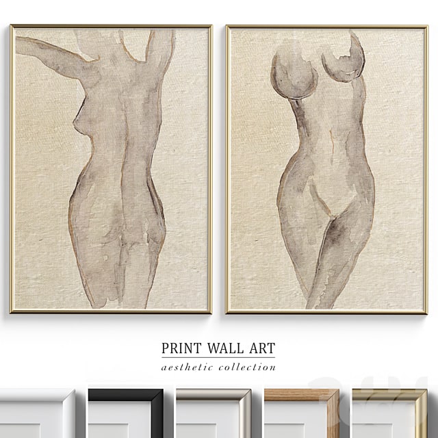 Abstract Woman Figure Wall Art P-562