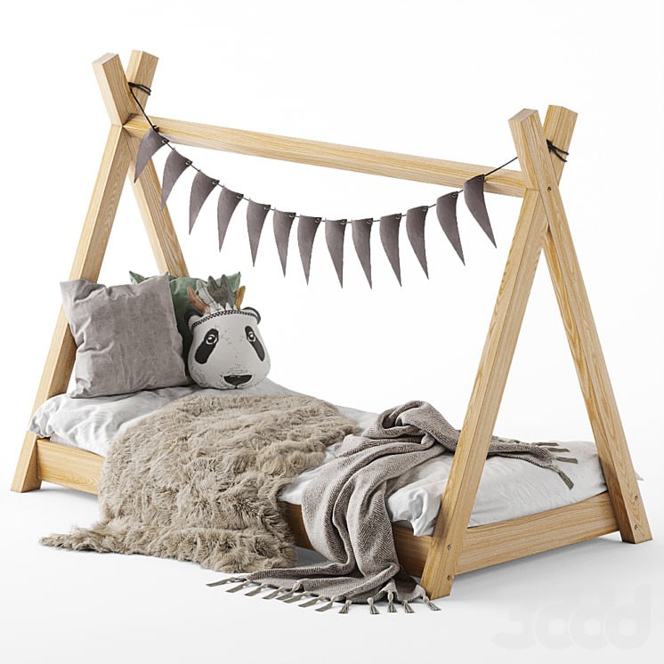 Children's bed - house