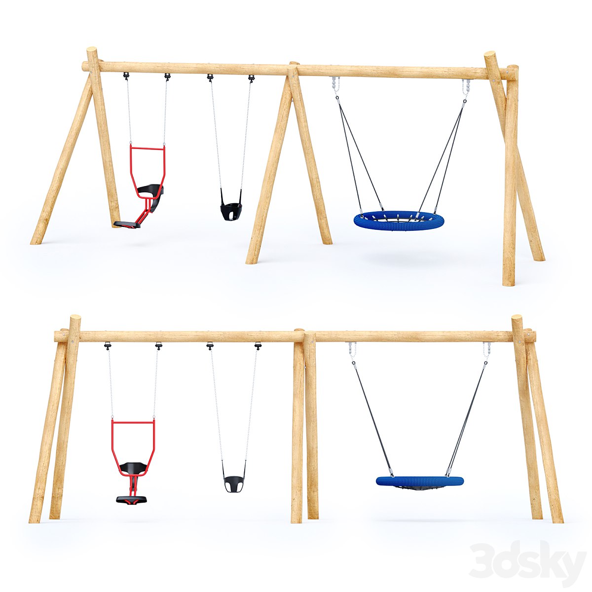 Swing Robinia Kompan + double seat "You and me"