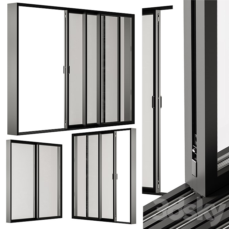 Sliding Metal Window Set 20