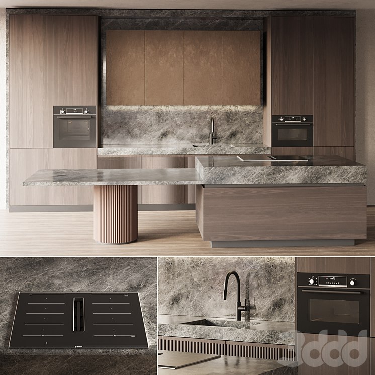 Modern style kitchen with island Kitchen 05