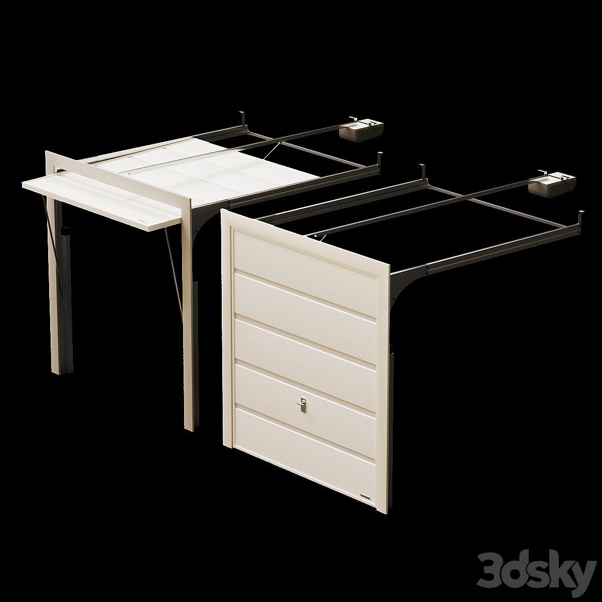 Automatic overhead garage doors