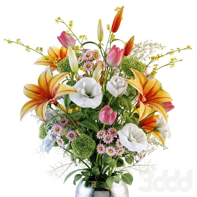 A bouquet of different flowers