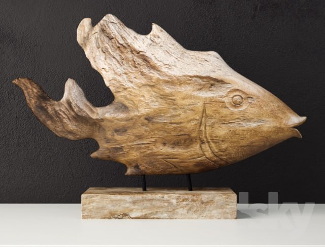 Teak Fish Bust / Uttermost