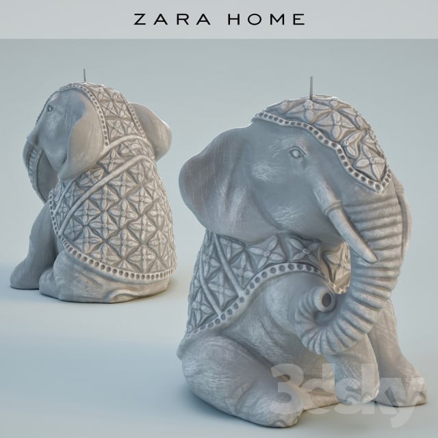 Zara home candle Seated Elephant