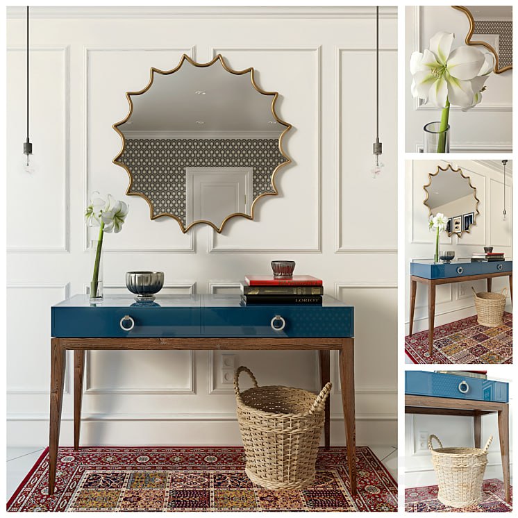 Decor set with basket