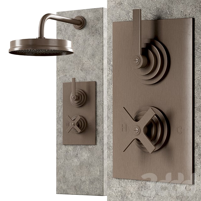 Landmark pure urban shower by Samuel Heath / Shower faucet